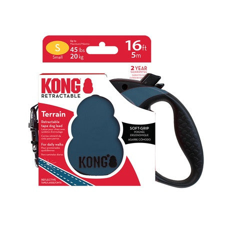 KONG Retractable Leash Terrain Blue