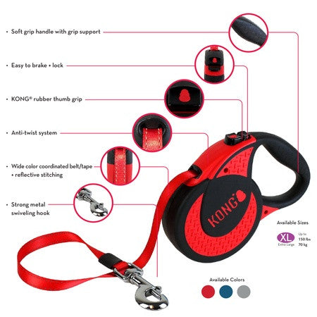 KONG Retractable Leash Ultimate Blue