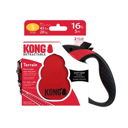 KONG Retractable Leash Terrain Red