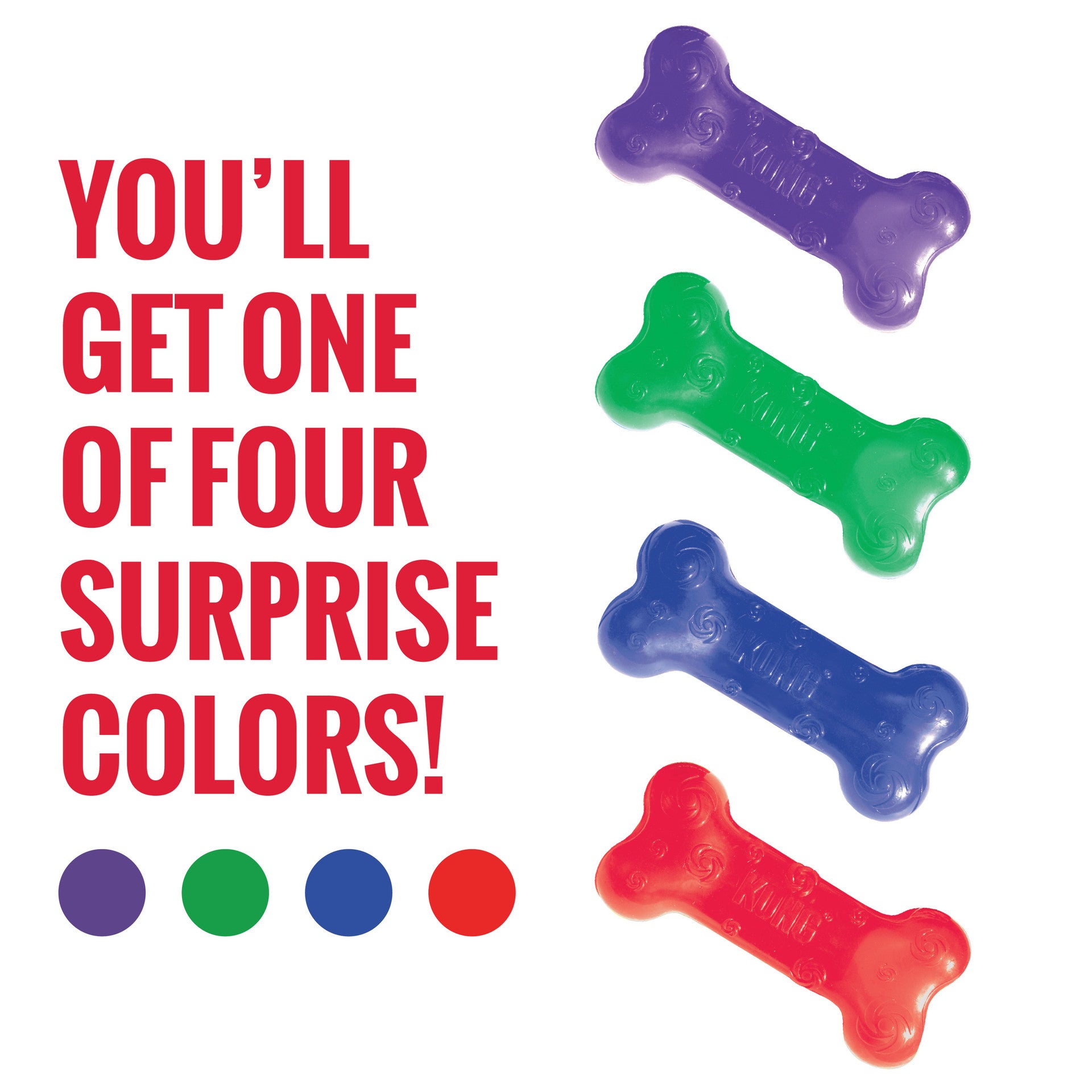 Squeezz Crackle Bone. Assorted Colors