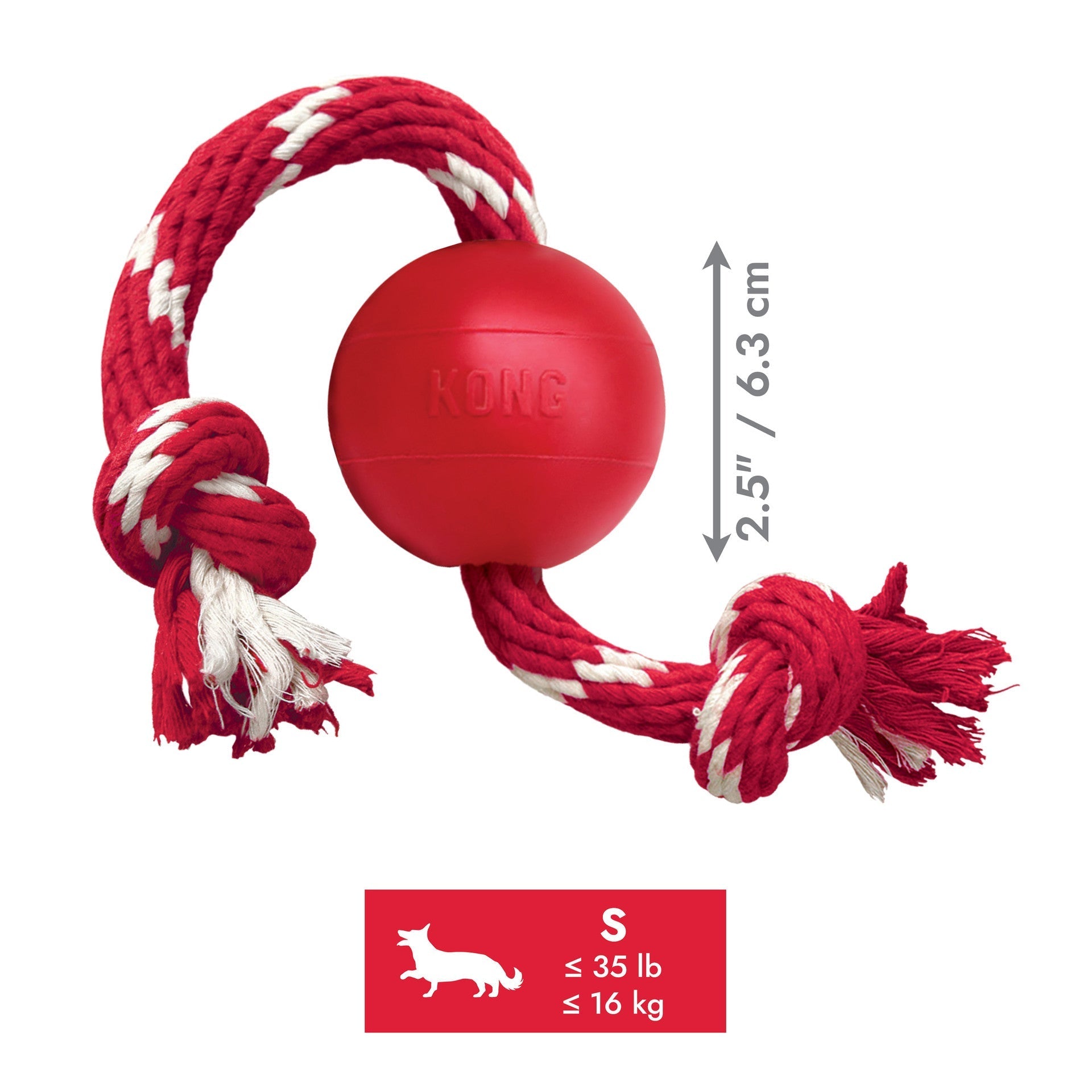 KONG Ball w/Rope